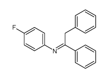 N-(4-fluorophenyl)-1,2-diphenylethan-1-imine Structure