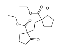 bis (ethoxycarbonyl-1 oxocyclopentyl-2)-1,2 ethane结构式