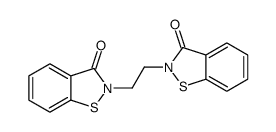 2-[2-(3-oxo-1,2-benzothiazol-2-yl)ethyl]-1,2-benzothiazol-3-one结构式