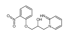 1(2H)-Pyridineethanol, 2-imino-alpha-((2-nitrophenoxy)methyl)- picture