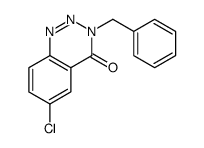 3-benzyl-6-chloro-1,2,3-benzotriazin-4-one结构式