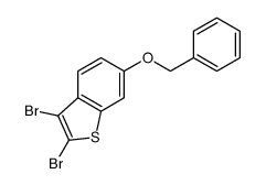 2,3-dibromo-6-phenylmethoxy-1-benzothiophene Structure