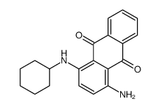 1-amino-4-(cyclohexylamino)anthracene-9,10-dione结构式