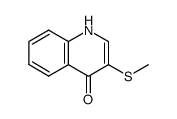 1,4-dihydro-4-oxo-3-(methylthio)quinoline Structure