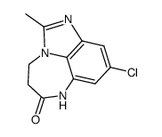 8-chloro-2-methyl-4,6-dihydro-3H-1,2a,6-triaza-benzo[cd]azulen-5-one Structure