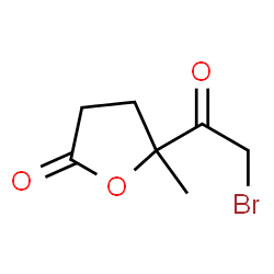 2(3H)-Furanone, 5-(bromoacetyl)dihydro-5-methyl- (9CI)结构式