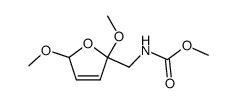 (2,5-dimethoxy-2,5-dihydro-furfuryl)-carbamic acid methyl ester结构式