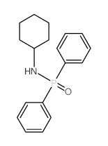 N-diphenylphosphorylcyclohexanamine结构式