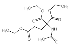 1,1,3-Propanetricarboxylicacid, 1-(acetylamino)-, 1,1,3-triethyl ester Structure