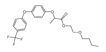 α-[4-(p-trifluoromethylphenoxy)-phenoxy]-propionic acid n-butoxyethyl ester结构式