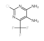 2-chloro-6-(trifluoromethyl)pyrimidine-4,5-diamine结构式