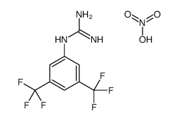 2-[3,5-bis(trifluoromethyl)phenyl]guanidine,nitric acid Structure