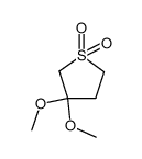 3,3-dimethoxy-tetrahydrothiophene 1,1-dioxide结构式