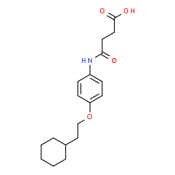 4-{[4-(2-Cyclohexylethoxy)phenyl]amino}-4-oxobutanoic acid Structure