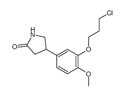 4-[3- (3-chloropropoxy)-4-methoxyphenyl ]-2-pyrrolidone结构式