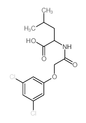 2-[[2-(3,5-dichlorophenoxy)acetyl]amino]-4-methyl-pentanoic acid Structure