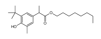 octyl 2-(3-tert-butyl-4-hydroxy-5-methylphenyl)propanoate结构式