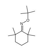 2,2,6,6-tetramethylcyclohexan-1-oneO-(tert-butyl) oxime Structure