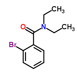 N,N-二乙基-2-溴苯甲酰胺结构式