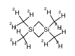 1,1,3,3-tetra(perdeuteromethyl)-1,3-disilacyclobutane结构式