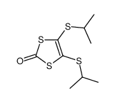 4,5-bis(propan-2-ylsulfanyl)-1,3-dithiol-2-one结构式