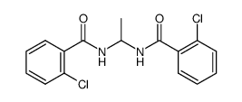 N,N'-(ethane-1,1-diyl)bis(2-chlorobenzamide)结构式