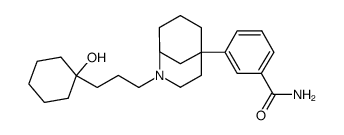 3-{2-[3-(1-hydroxy-cyclohexyl)-propyl]-2-aza-bicyclo[3.3.1]non-5-yl}-benzamide结构式