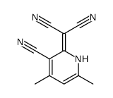 2-(3-cyano-4,6-dimethyl-1H-pyridin-2-ylidene)propanedinitrile Structure