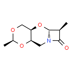 7H-Azeto[2,1-b]-1,3-dioxino[4,5-e][1,3]oxazin-7-one,hexahydro-2,6-dimethyl-,(2S,4aR,5aR,6R,9aR)-(9CI) Structure