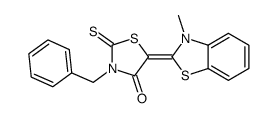 4-Thiazolidinone,5-(3-methyl-2(3H)-benzothiazolylidene)-3-(phenylmethyl)-2-thioxo- picture