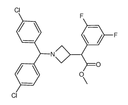 methyl {1-[bis(4-chlorophenyl)methyl]azetidin-3-yl}(3,5-difluorophenyl)acetate Structure