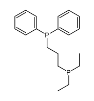 3-diethylphosphanylpropyl(diphenyl)phosphane结构式