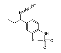 N-[4-(1-azidopropyl)-2-fluorophenyl]methanesulfonamide结构式