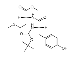 Boc-L-Tyr-D-Met-OMe Structure