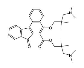 5-(3-Dimethylamino-2,2-dimethyl-propoxy)-7-oxo-7H-benzo[c]fluorene-6-carboxylic acid 3-dimethylamino-2,2-dimethyl-propyl ester Structure