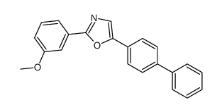 2-(3-methoxyphenyl)-5-(4-phenylphenyl)-1,3-oxazole结构式