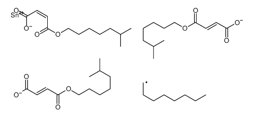 triisooctyl 4,4',4''-[(octylstannylidyne)tris(oxy)]tris[4-oxoisocrotonate]结构式