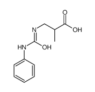 2-methyl-3-(phenylcarbamoylamino)propanoic acid结构式