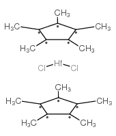 bis(pentamethylcyclopentadienyl)hafnium dichloride Structure