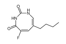 5-Fluoro-7-n-butyl-1,3-diazacycloocta-5,7-diene-2,4-dione结构式