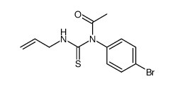 N-acetyl-N'-allyl-N-(4-bromo-phenyl)-thiourea Structure