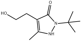 2-(tert-butyl)-4-(2-hydroxyethyl)-5-methyl-1,2-dihydro-3h-pyrazol-3-one Structure