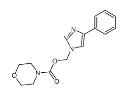 (4-phenyl-1H-1,2,3-triazol-1-yl)methyl morpholine-4-carboxylate结构式