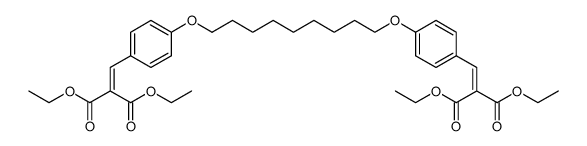 tetraethyl 2,2'-(((nonane-1,9-diylbis(oxy))bis(4,1-phenylene))bis(methanylylidene))dimalonate结构式