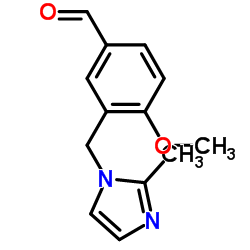 4-METHOXY-3-(2-METHYL-IMIDAZOL-1-YLMETHYL)-BENZALDEHYDE Structure