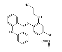 N-[4-(acridin-9-ylamino)-3-(2-hydroxyethylamino)phenyl]methanesulfonamide结构式