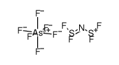 bis(difluorothio)nitronium hexafluoroarsenate(V) Structure