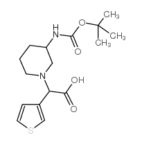 (3-BOC-AMINO-AZETIDIN-1-YL)-THIOPHEN-2-YL-ACETICACID structure