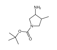 3-AMINO-4-METHYL-PYRROLIDINE-1-CARBOXYLIC ACID TERT-BUTYL ESTER Structure