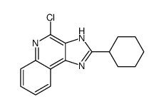 4-氯-2-环己基-1H-咪唑并[4,5-c]喹啉结构式